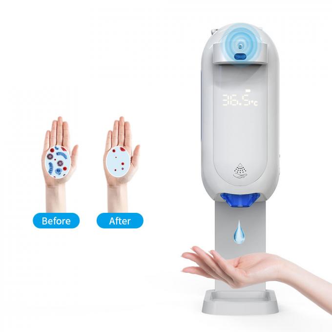 Distribuidor automático do sabão do termômetro branco novo do projeto 2021 claro as mãos 2