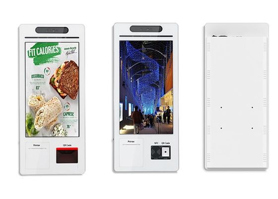 24inch Self Service Ordering Kiosk Pos System Cashier Cash Acceptor Machine For Fast Food Restaurants