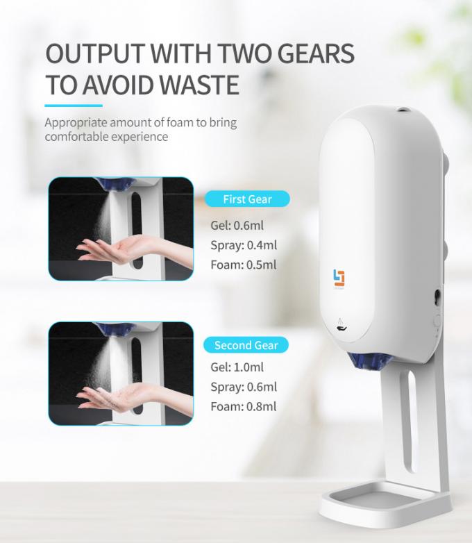 Distribuidor automático do Sanitizer da lavagem da mão de Touchless com bateria recarregável 1