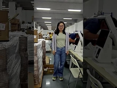 Caixa registradora LIEN com tela sensível ao toque dupla de 15,6 polegadas NFC Reader Receita Impressora Scanner de código de barras