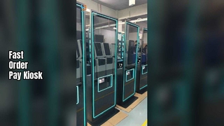 Máquina de pedido e pagamento em quiosque de autoatendimento para restaurantes