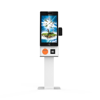 Self Ordering Kiosk With POS Terminal For Restaurant And Store, Fast Food Order Kiosk