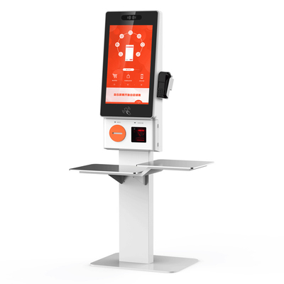 Self-Service Ordering Checkout Kiosk 21,5 Inch Touch Printer Self Payment Kiosk Para Restaurantes Loja de alimentos