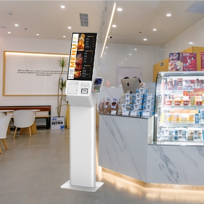 21.5 polegadas Android Linux Windows touchscreen Self Ordering Pos Terminal Digital Self-service Quiosque de pagamento