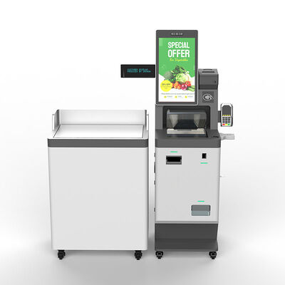 Mercadorias da máquina da verificação geral do supermercado do fabricante do quiosque que digitalizam o pagamento do autoatendimento