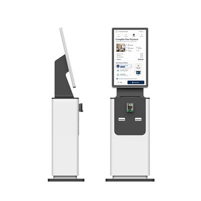 Quiosque de pagamento de contas self-service 24 horas por dia, 7 dias por semana, com impressão de recibo, leitor de QR Code e aceitação de dinheiro