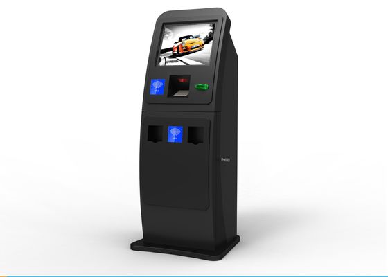 O quiosque da saúde dos cuidados médicos com aceita o pagamento do leitor de cartão do dinheiro ou do banco