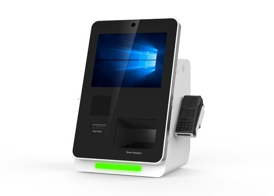 Máquina do pagamento do serviço do auto do sistema do ósmio Windows de Android 15 polegadas para o hotel
