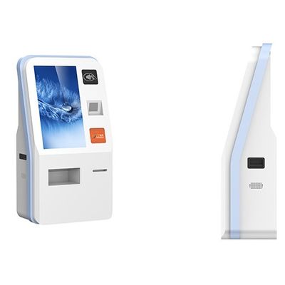 Quiosque do serviço do auto do hospital com o leitor de cartão médico Reports Printer do RFID